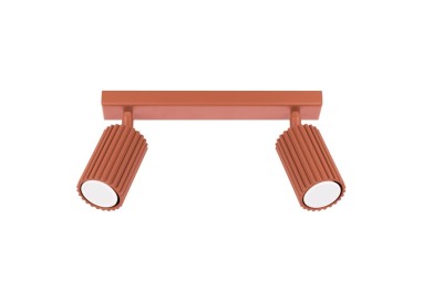 Plafonnier KARBON 2 rouge ocre