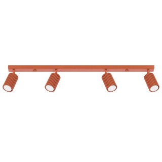 Plafonnier KARBON 4L rouge ocre