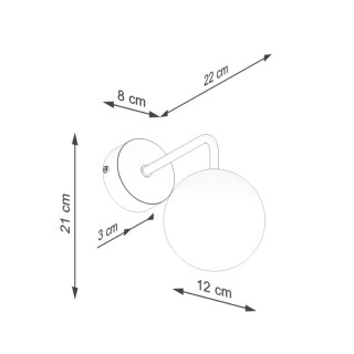 Applique ASTRAL 1 blanc