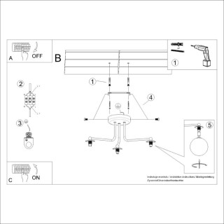 Lustre ASTRAL 3 noir