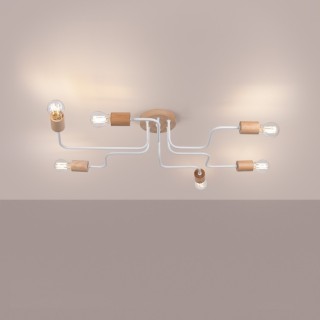 Lustre TIMBO 6 blanc