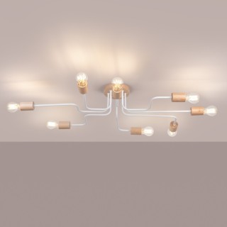 Lustre TIMBO 8 blanc