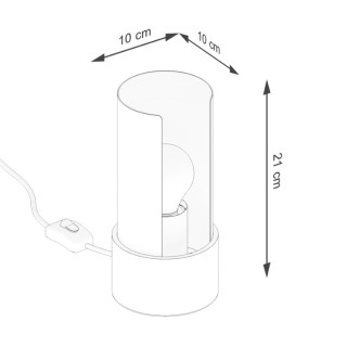 Lampe à poser FLASH blanc