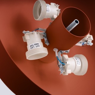 Plafonnier OMIQ rouge ocre