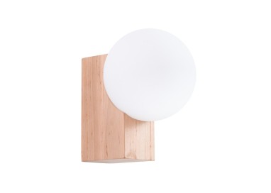 Applique BULBO bois naturel