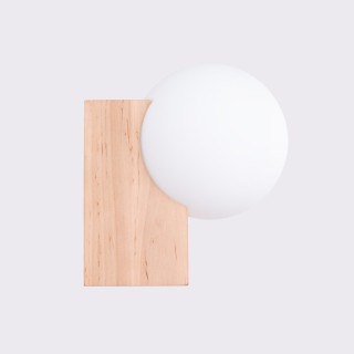 Applique BULBO bois naturel