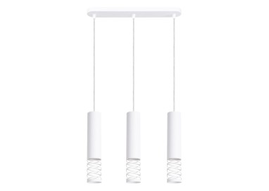 Lampe suspendue LAMI 3L blanc