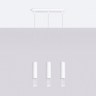 Lampe suspendue LAMI 3L blanc