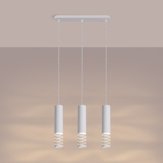 Lampe suspendue LAMI 3L blanc
