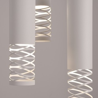 Lampe suspendue LAMI 3P blanc