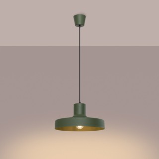 Lampe suspendue BILO vert olive