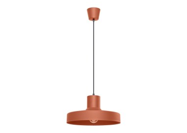 Lampe suspendue BILO rouge ocre