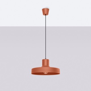 Lampe suspendue BILO rouge ocre