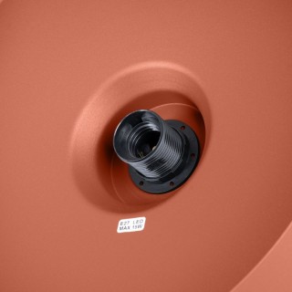 Lampe suspendue BILO rouge ocre