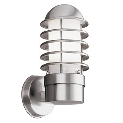 Moderne Außenwandleuchte aus Stahl und Kunststoff E27 max. 60W Höhe 30cm Wandlampe Gartenlampe Hofleuchte Wandleuchte