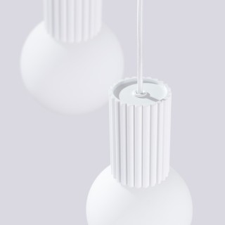Lampe suspendue HALO 3P blanc