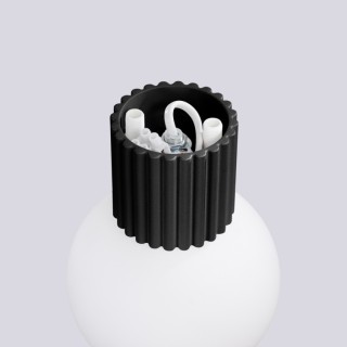 Applique HALO noir IP44