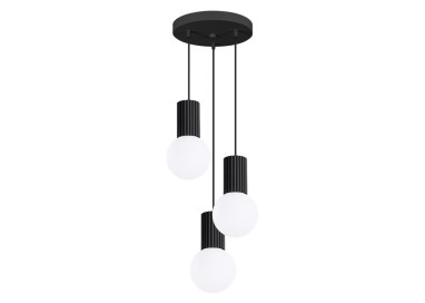 Lampe suspendue HALO 3P noir