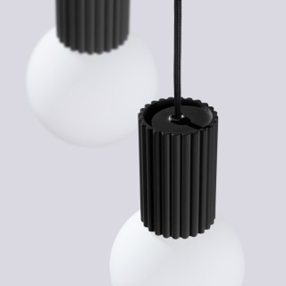 Lampe suspendue HALO 3P noir