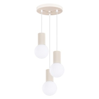 Lampe suspendue HALO 3P beige