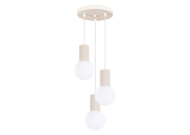 Lampe suspendue HALO 3P beige