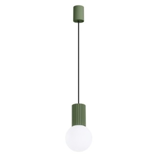 Lampe pendante HALO 1 vert olive