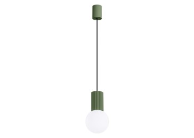 Lampe pendante HALO 1 vert olive