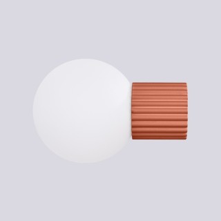 Applique HALO rouge ochra IP44