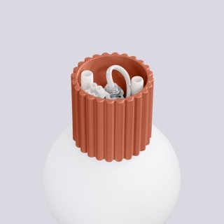 Applique HALO rouge ochra IP44