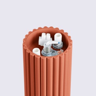 Plafonnier HALO rouge ochra IP44