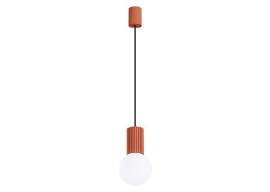 Lampe suspendue HALO 1 rouge ochra