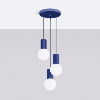 Lampe suspendue HALO 3P outremer