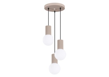 Lampe suspendue HALO 3P taupe