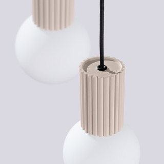 Lampe suspendue HALO 3P taupe