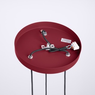 Lampe pendante HALO 3P bordeaux