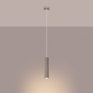 Lampe suspendue KARBON 1 taupe