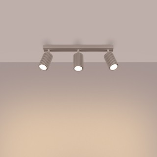 Plafonnier KARBON 3L taupe