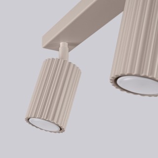 Plafonnier KARBON 3L taupe