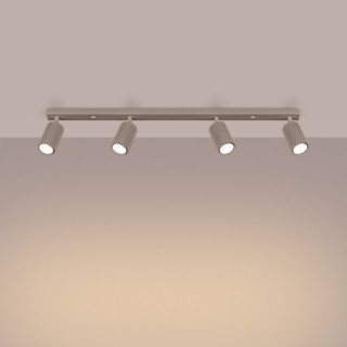 Plafonnier KARBON 4L taupe