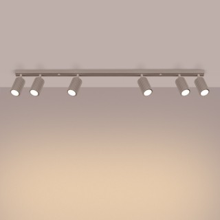 Plafonnier KARBON 6L taupe