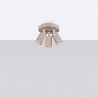 Plafonnier KARBON 3P taupe