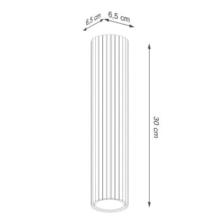 Plafonnier KARBON 40 taupe