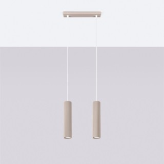 Lampe suspendue KARBON 2 taupe