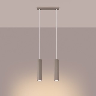 Lampe suspendue KARBON 2 taupe