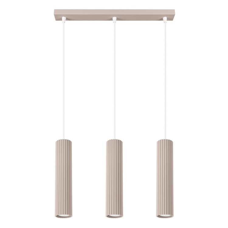 Lampe suspendue KARBON 3L taupe