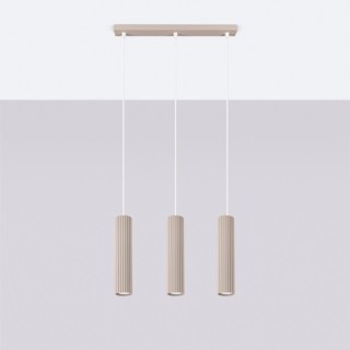 Lampe suspendue KARBON 3L taupe