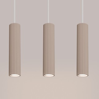 Lampe suspendue KARBON 3L taupe
