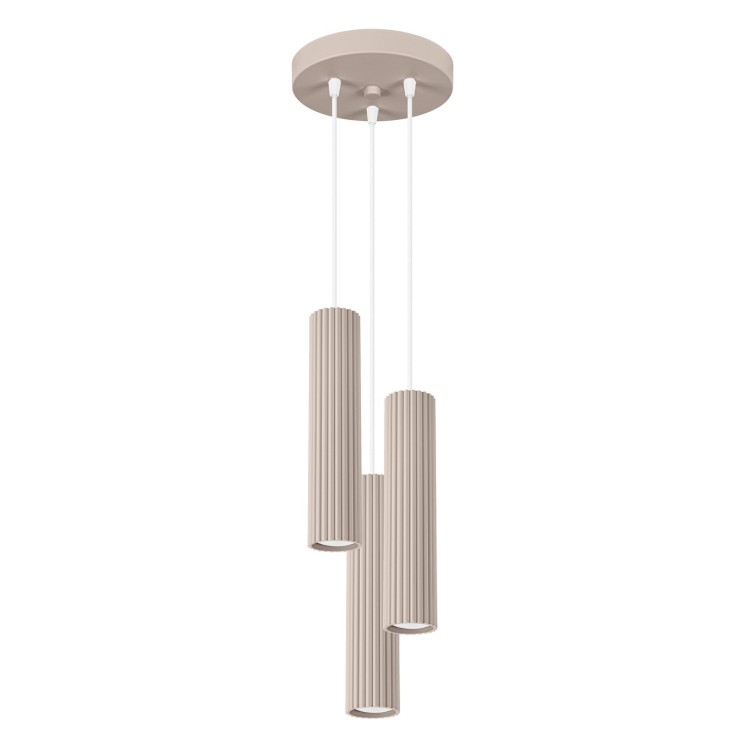 Lampe suspendue KARBON 3P taupe