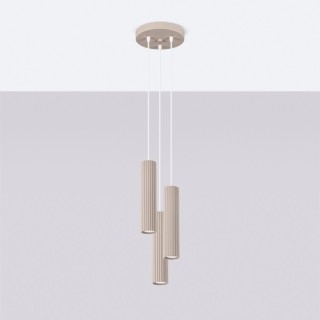 Lampe suspendue KARBON 3P taupe