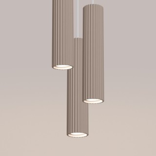 Lampe suspendue KARBON 3P taupe